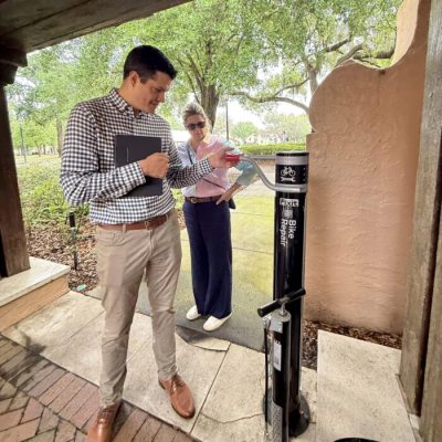 WPHF Team visit Rollins College Bike Repair Station
